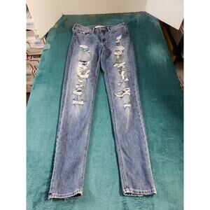 Abercrombie & Fitch Jeans Size 2 Womens Blue Pants Stretch Mid Rise Straight